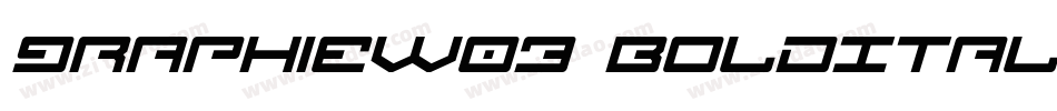 GraphieW03 BoldItali字体转换